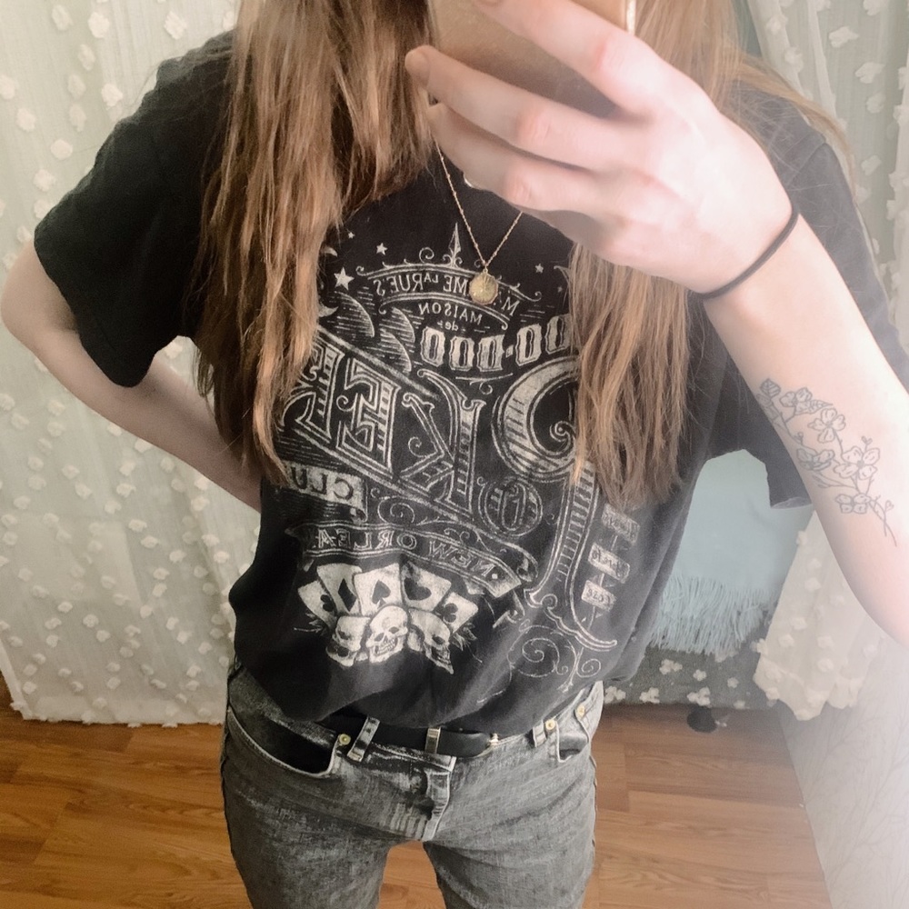 Lucky Brand Grunge Black T-shirt